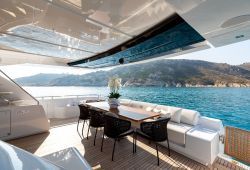 Location bateau Riva 100 Corsaro dans le sud de la France - pont arrière