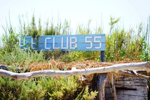 Le restaurant de plage Club 55 à Pampelonne près de Saint-Tropez