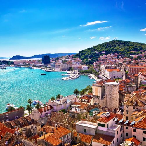 La ville mdivale de Split en Croatie