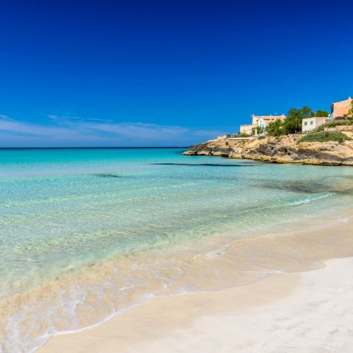 La belle plage de Es Trenc  Majorque dans les les Balares