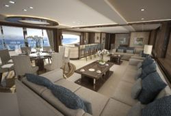Sunseeker 155 à louer dans le sud de la France - salon