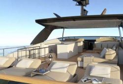 Location bateau Sanlorenzo SL106 dans le sud de la France - flybridge