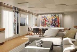 Sanlorenzo SL106 à louer dans le sud de la France - salon