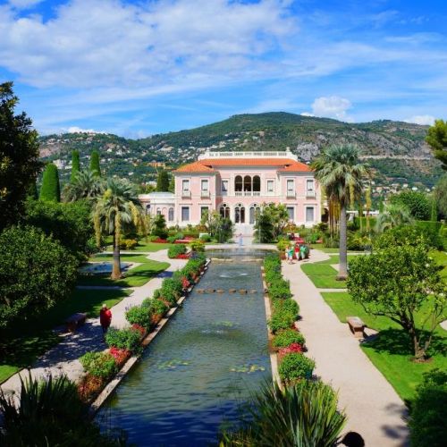 La villa Ephrussi de Rotschild et ses jardins,  Saint-Jean-Cap-Ferrat sur la Cte d'Azur