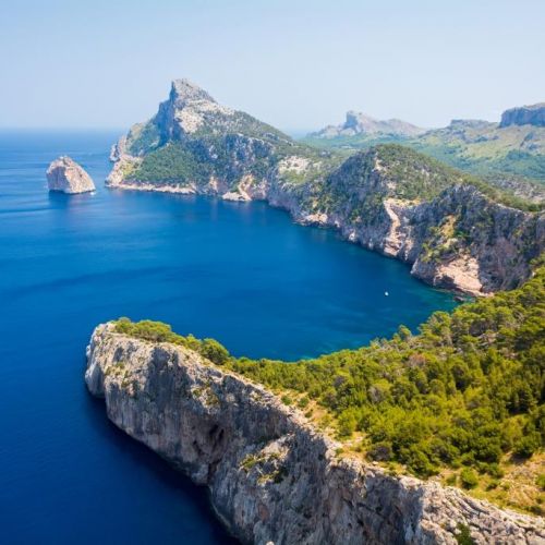 Vue panoramique du Cap Formentor  Majorque par une belle journe ensoleille