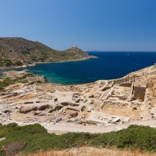 La ville antique et les ruines de Knidos en Turquie