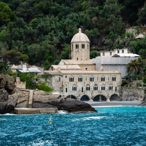 L'abbaye de San Fruttuoso en Italie