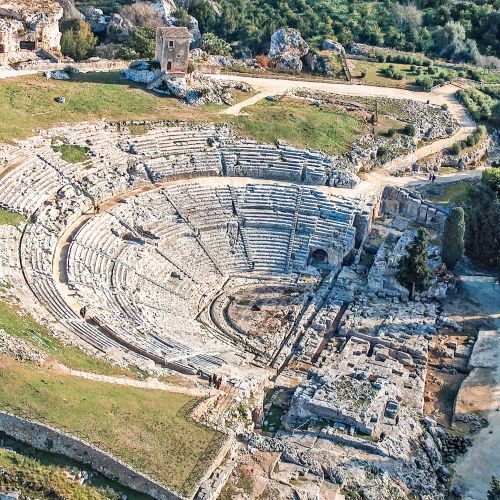 L'ancien thtre grec de Syracuse en Sicile