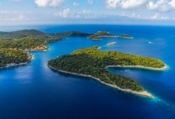 Le parc national de Mljet et ses les luxuriantes en Croatie