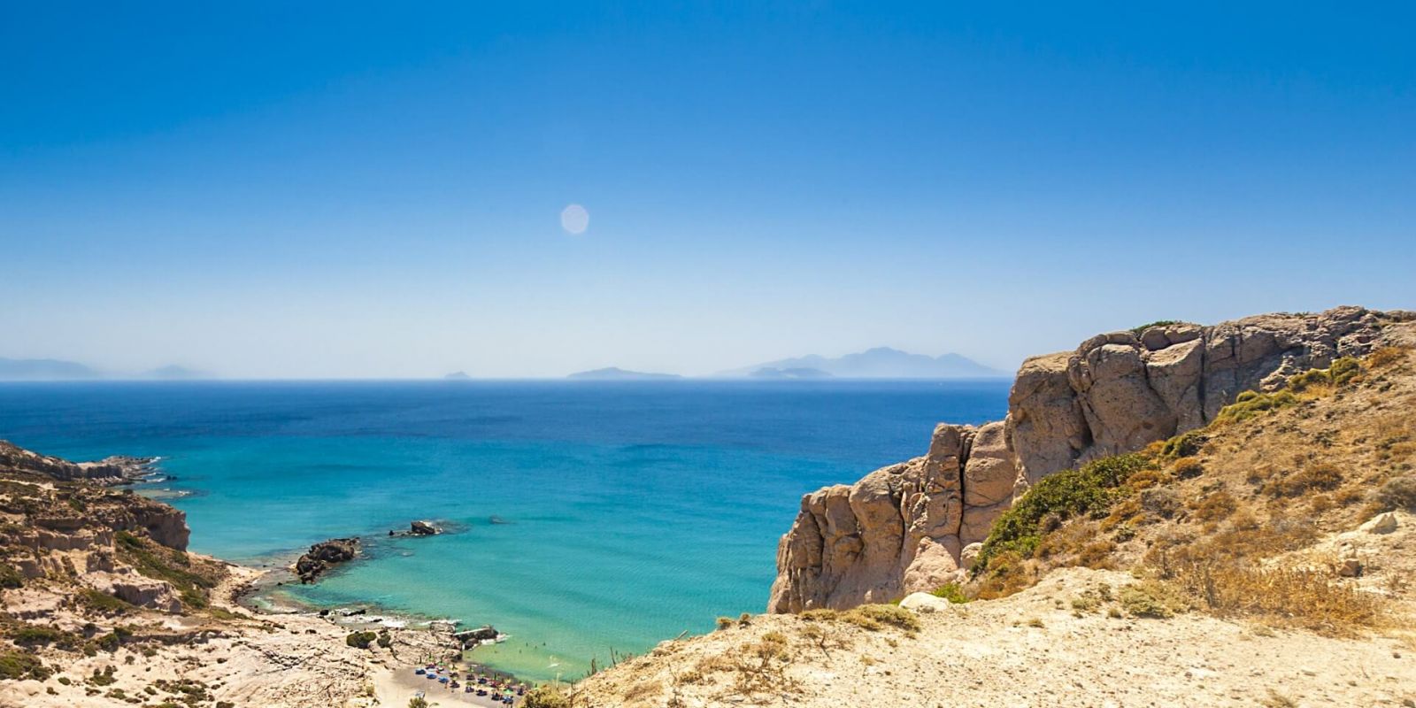 https://www.talamare.fr/medias/Vue de Paradise Beach sur l'le de Kos lors d'une location de yacht en Grce dans le Dodcanse