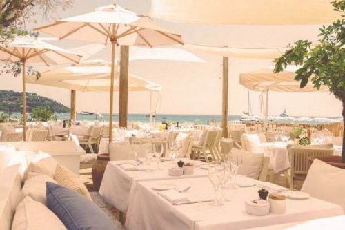 Djeuner au restaurant de plage Loulou Ramatuelle  Saint-Tropez