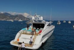 Location bateau Mangusta 92 dans le sud de la France - pont arrière